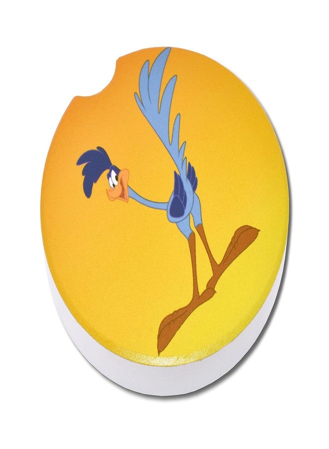 Elektroplate Officially Licensed Looney Tunes Wile E. Coyote & The Road Runner Auto Ceramic Coasters (2.6") | Universal Fit for All Cars, Trucks, SUVs, and More | Absorbent Non-Slip Durable | Set of 2 - Image 4